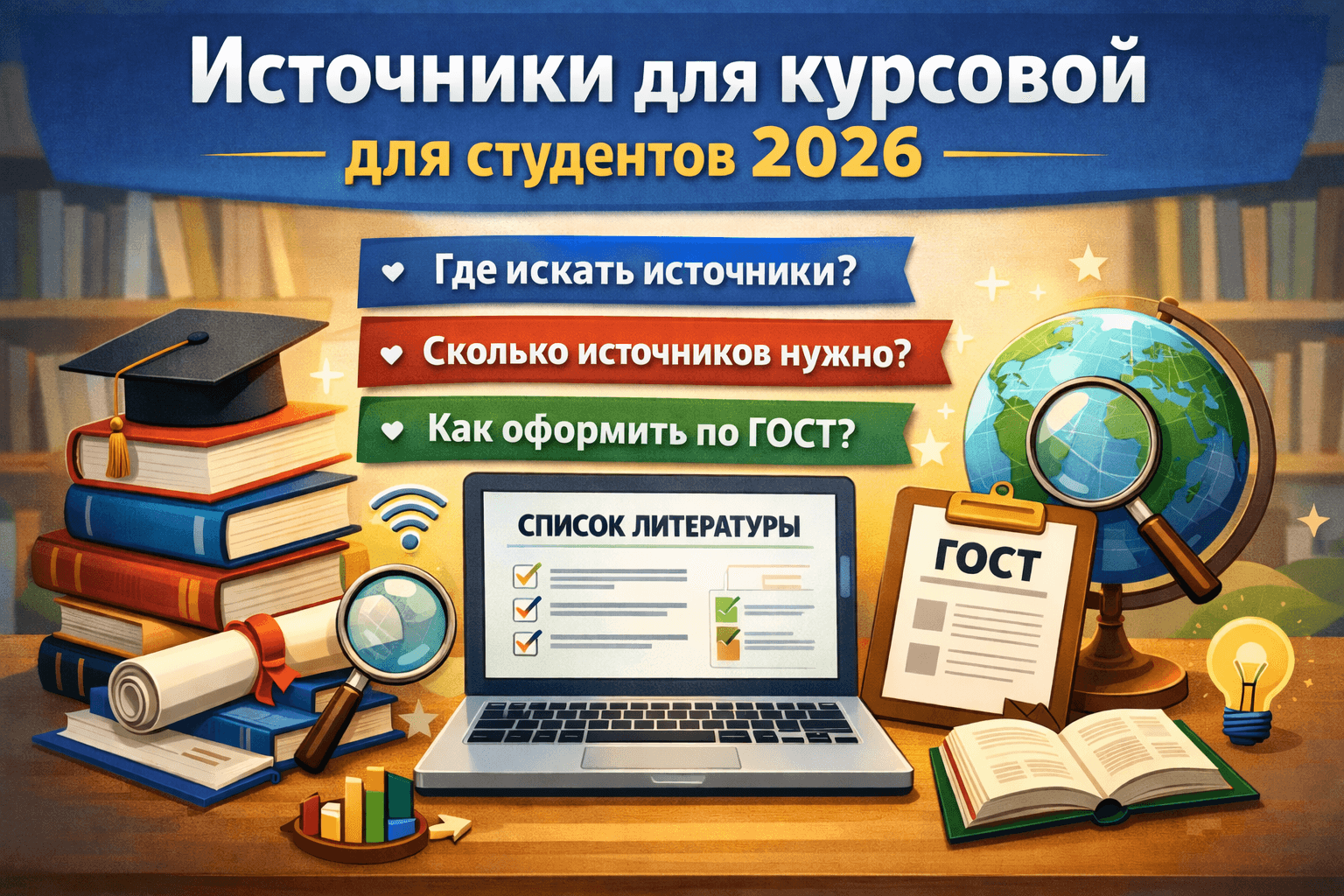 Источники для курсовой для студентов 2026