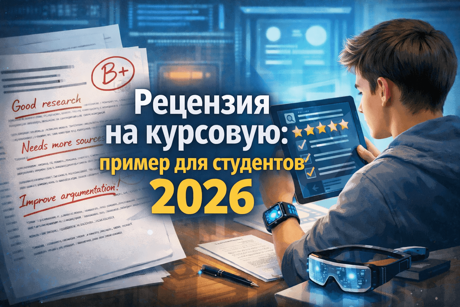 Рецензия на курсовую: пример для студентов 2026