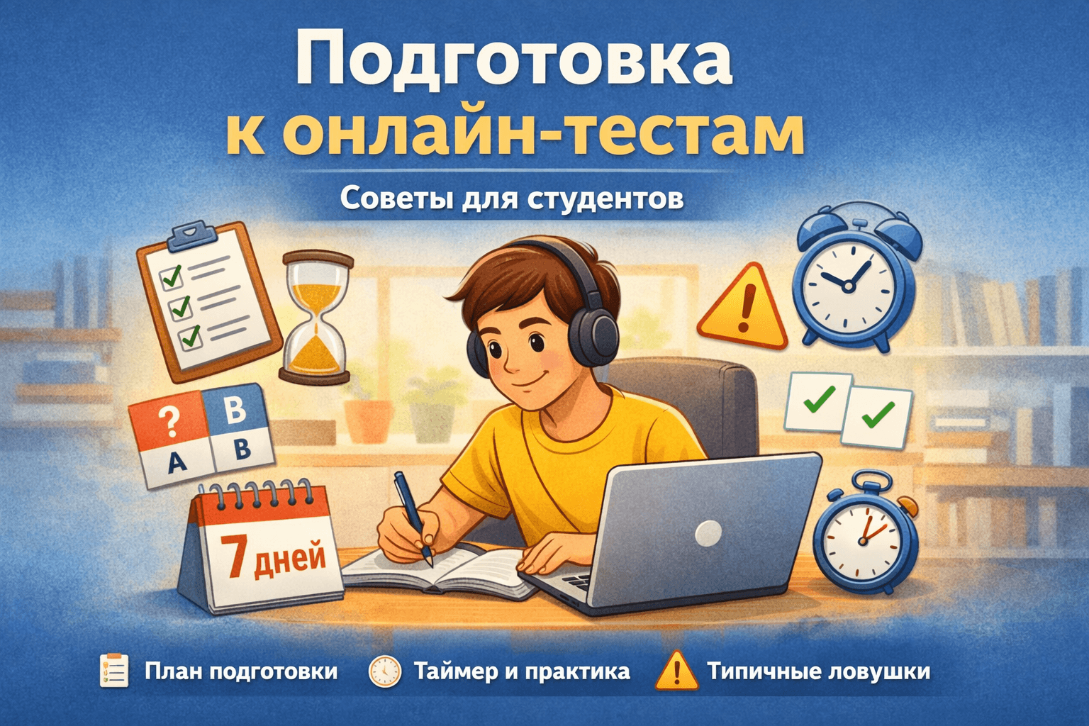Подготовка к онлайн-тестам для студентов