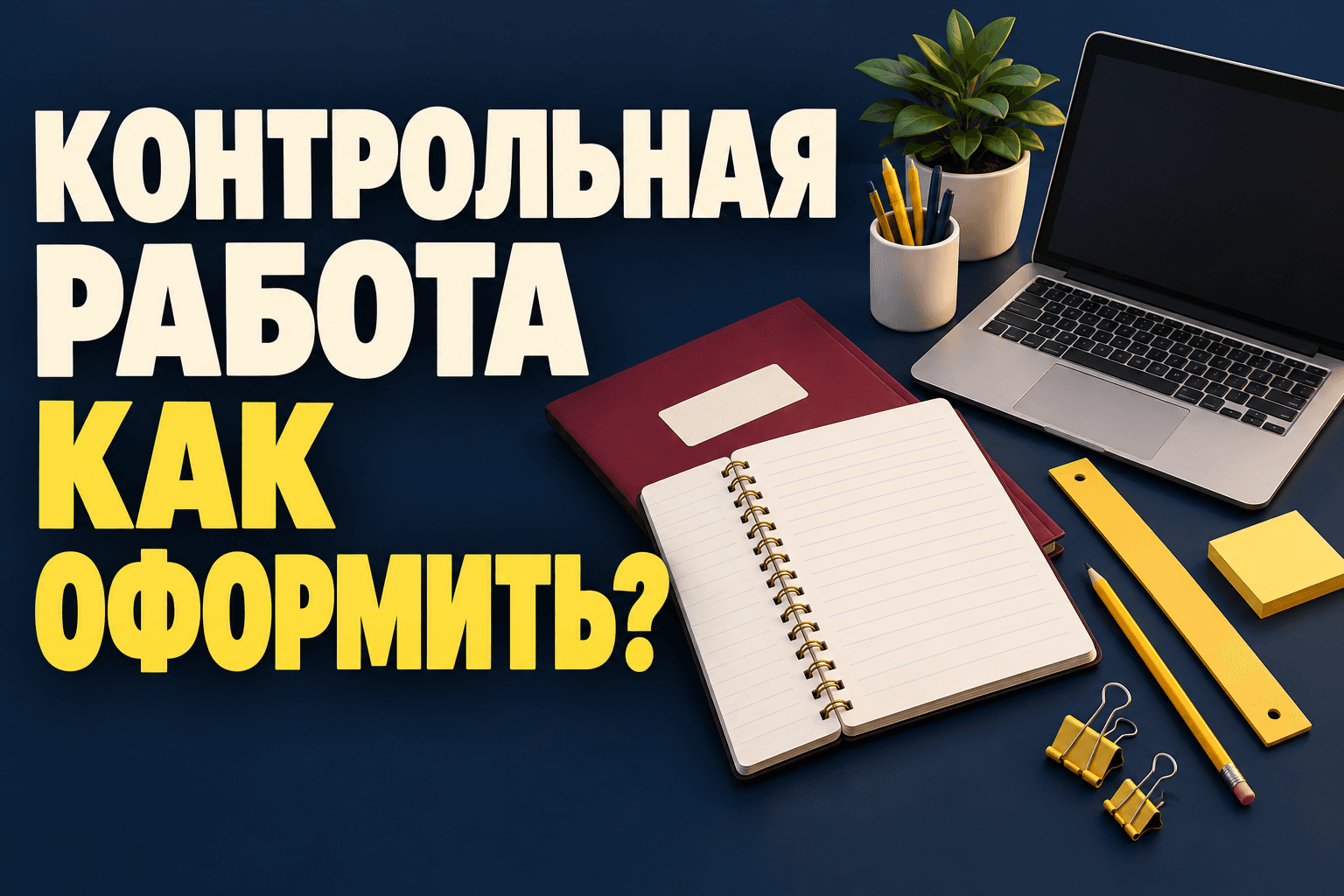 Как оформить контрольную работу студента