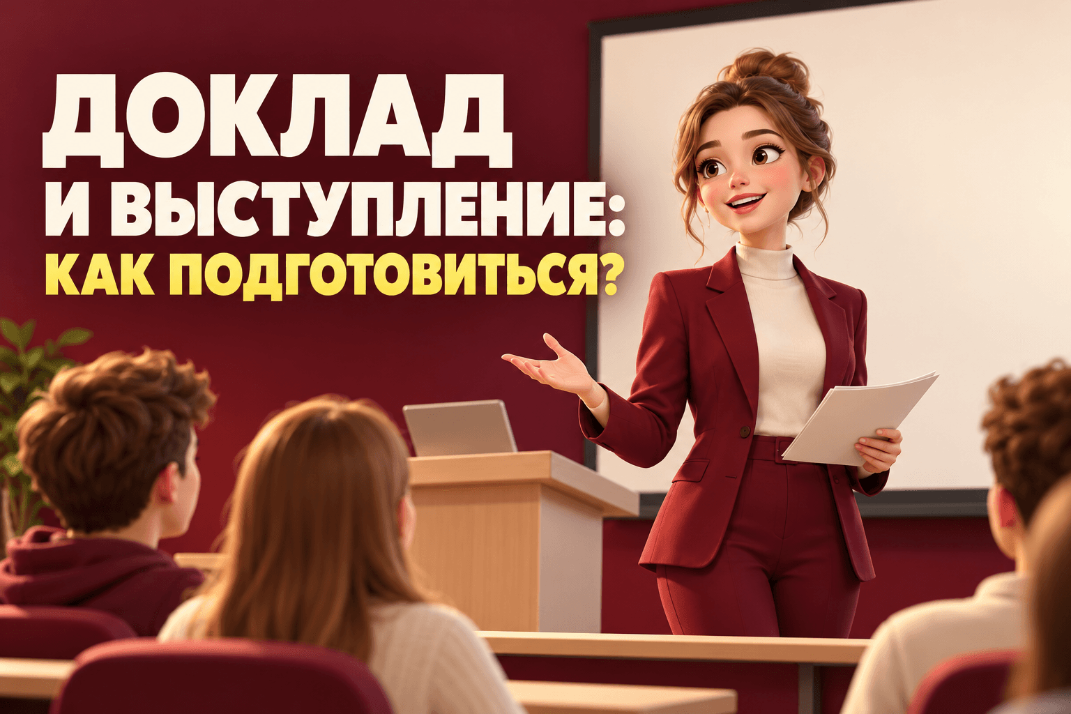 Как подготовить доклад и выступить с ним