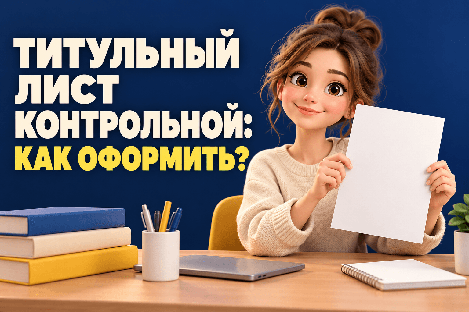 Титульный лист контрольной работы: требования и образец