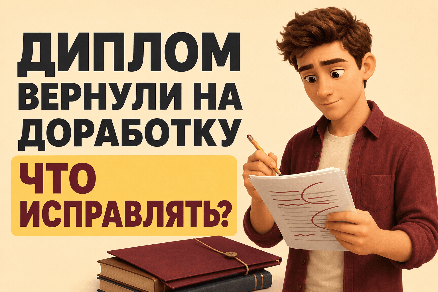 Доработка дипломной работы после замечаний преподавателя: как исправить ВКР и не получить повторный возврат