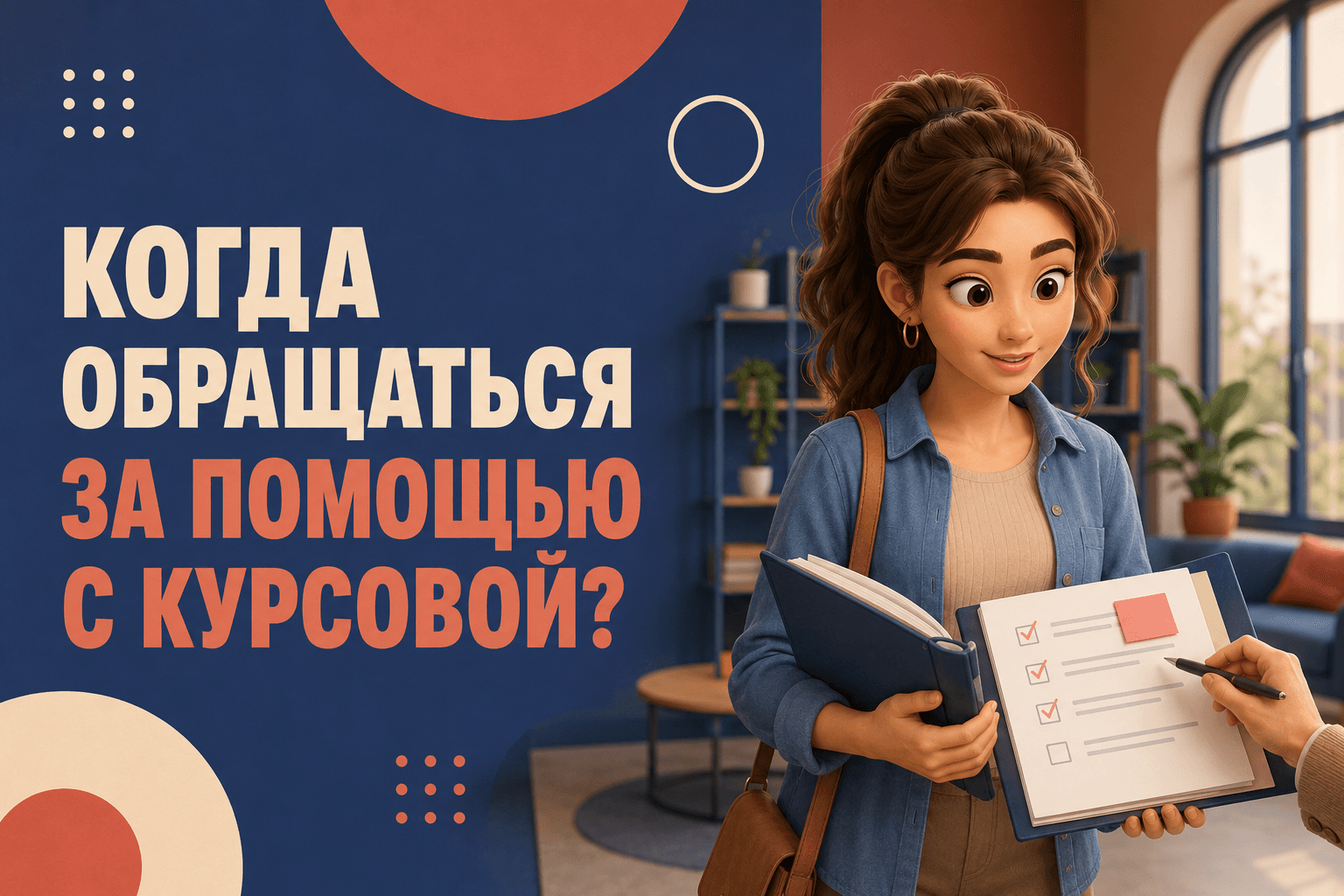 Когда студенту нужна поддержка при подготовке курсовой работы