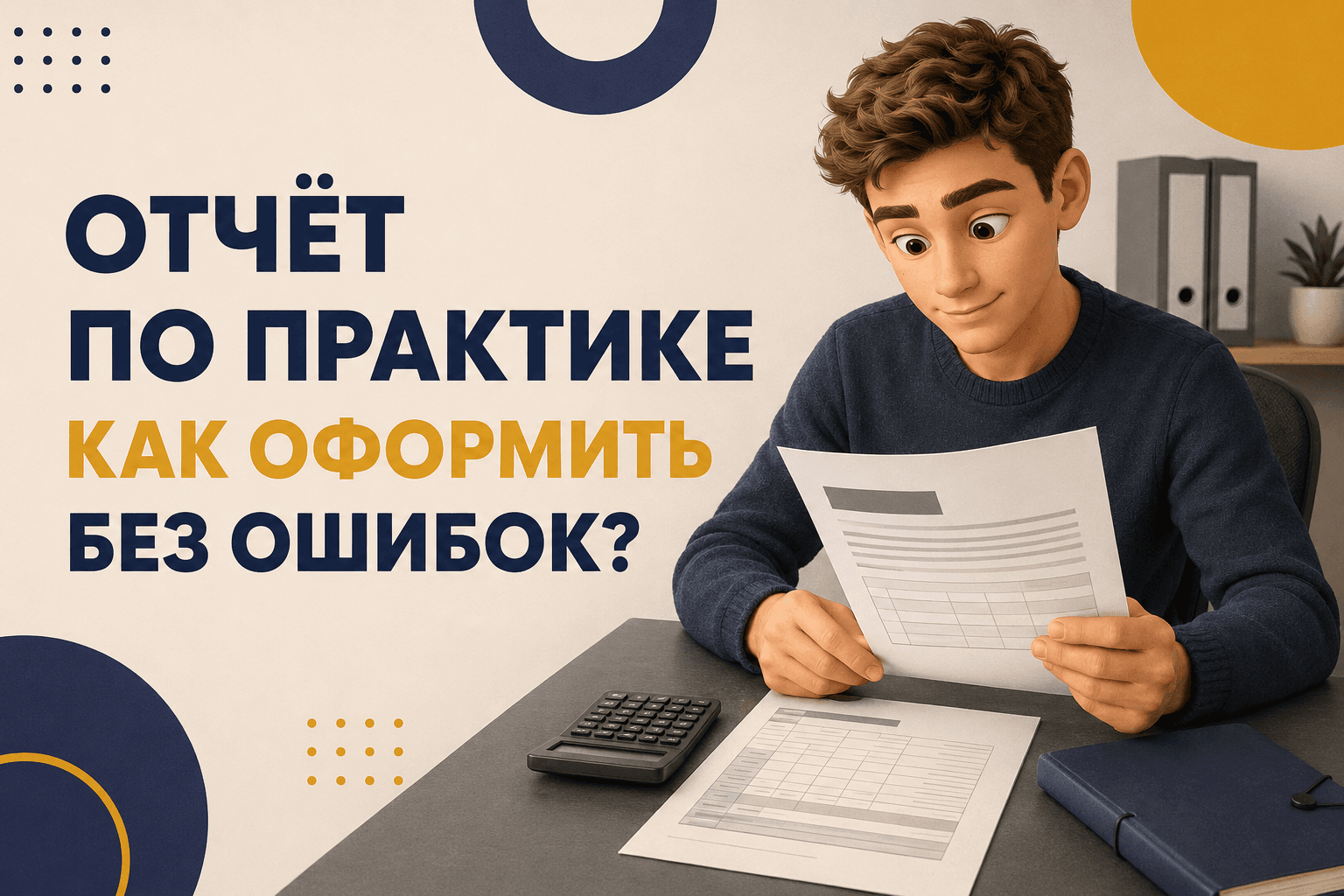 Как подготовить отчёт по практике: оформление, расчёты и исправления