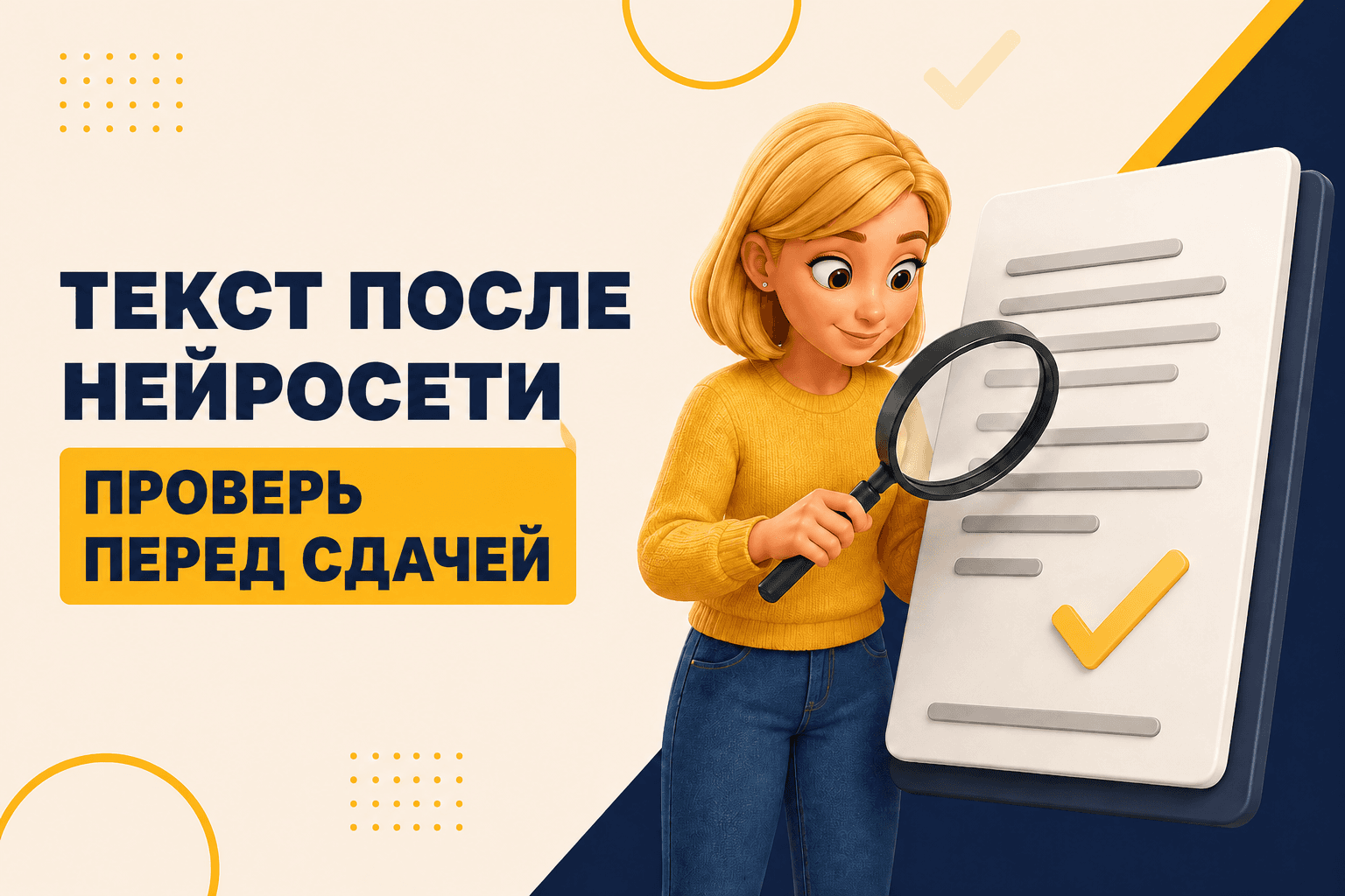 Как проверить текст, созданный нейросетью, перед сдачей преподавателю