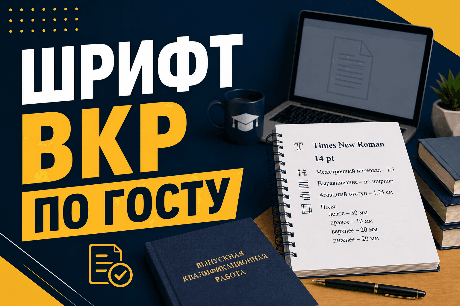 Шрифт в ВКР: какой выбрать и как оформить по ГОСТу