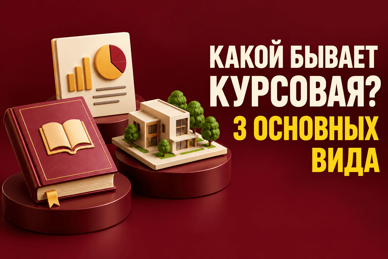 Виды курсовых работ: теоретическая, практическая и проектная