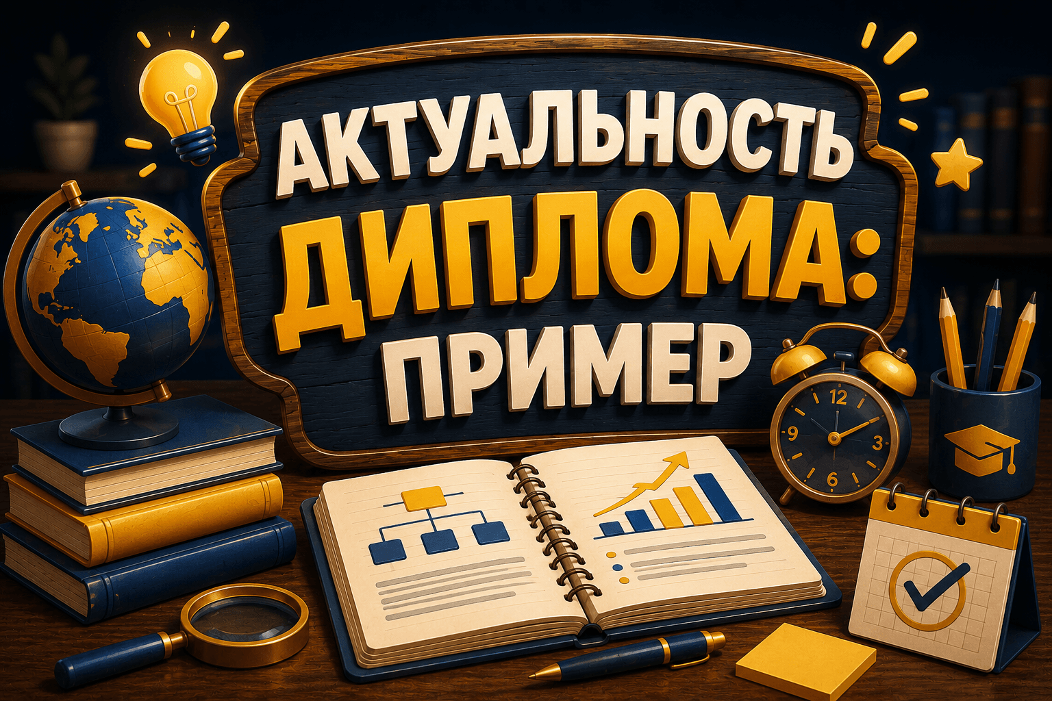 Что писать в актуальности диплома?