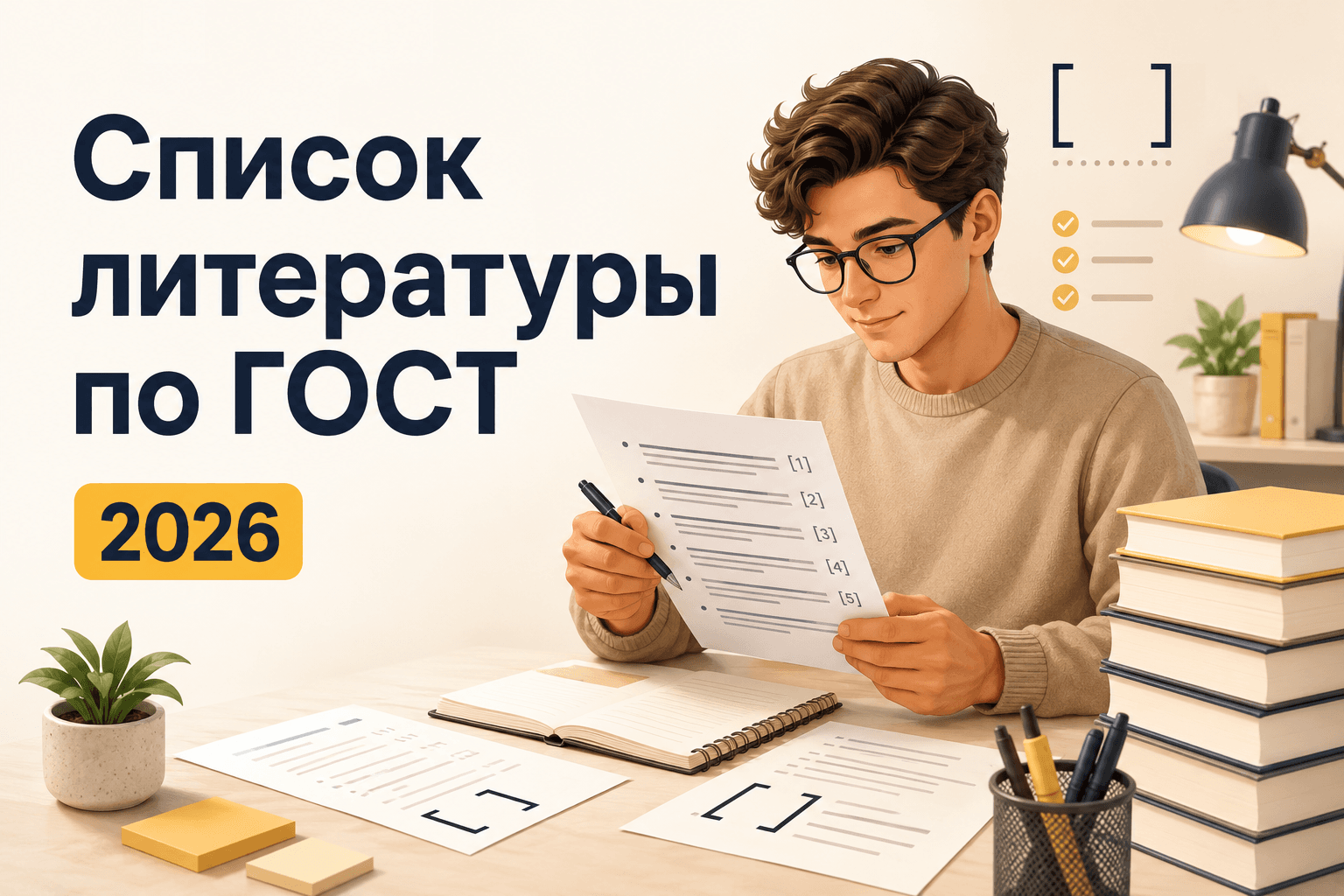 Как оформить список литературы по ГОСТ в 2026 году